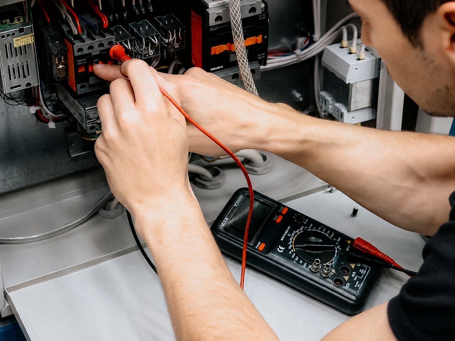 Elektrik ölçüm ve topraklama kontrol süreci görseli